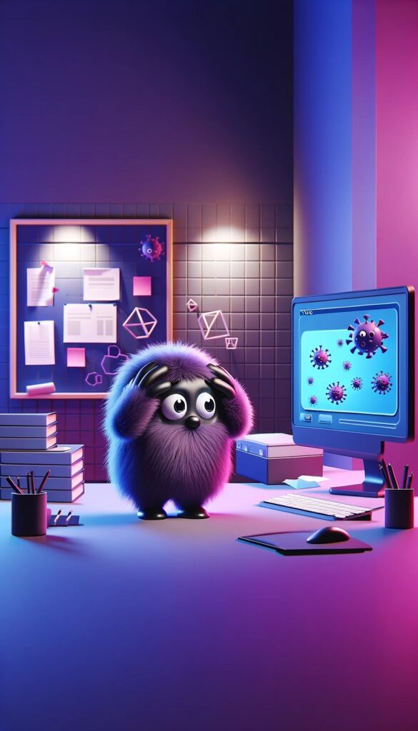 Personaje con las manos en la cabeza al ver que su web ha sido hackeada